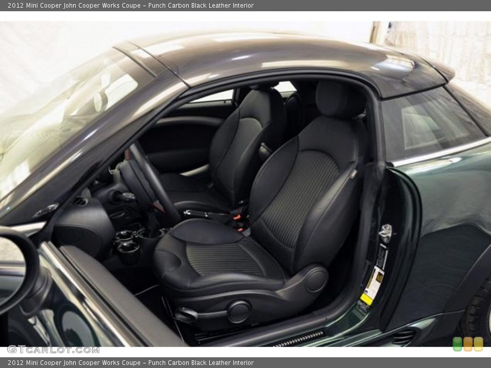 Punch Carbon Black Leather Interior Photo for the 2012 Mini Cooper John Cooper Works Coupe #68911635