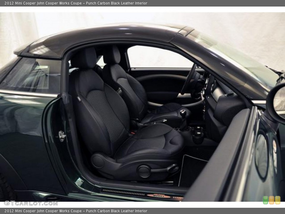 Punch Carbon Black Leather Interior Photo for the 2012 Mini Cooper John Cooper Works Coupe #68911791