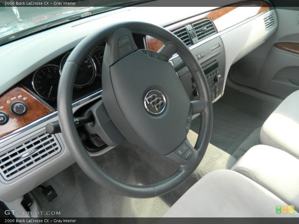 Gray Interior Steering Wheel for the 2006 Buick LaCrosse CX #68912661