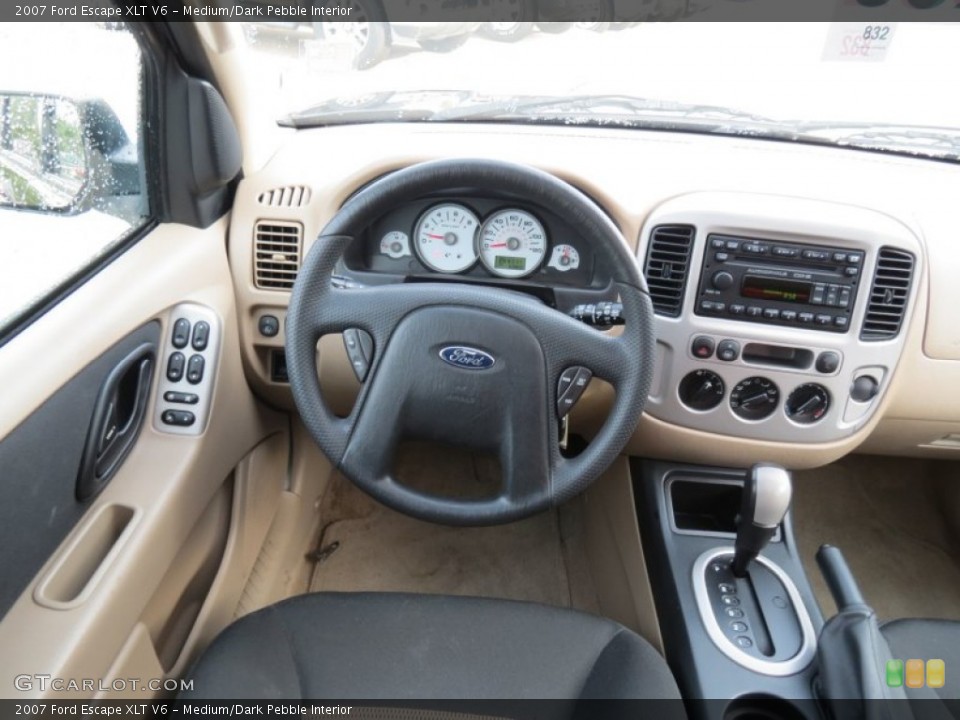 Medium/Dark Pebble Interior Dashboard for the 2007 Ford Escape XLT V6 #68914251