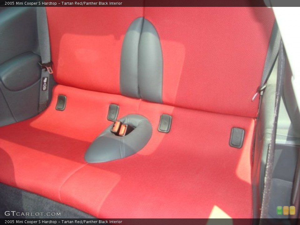 Tartan Red/Panther Black Interior Rear Seat for the 2005 Mini Cooper S Hardtop #68914803