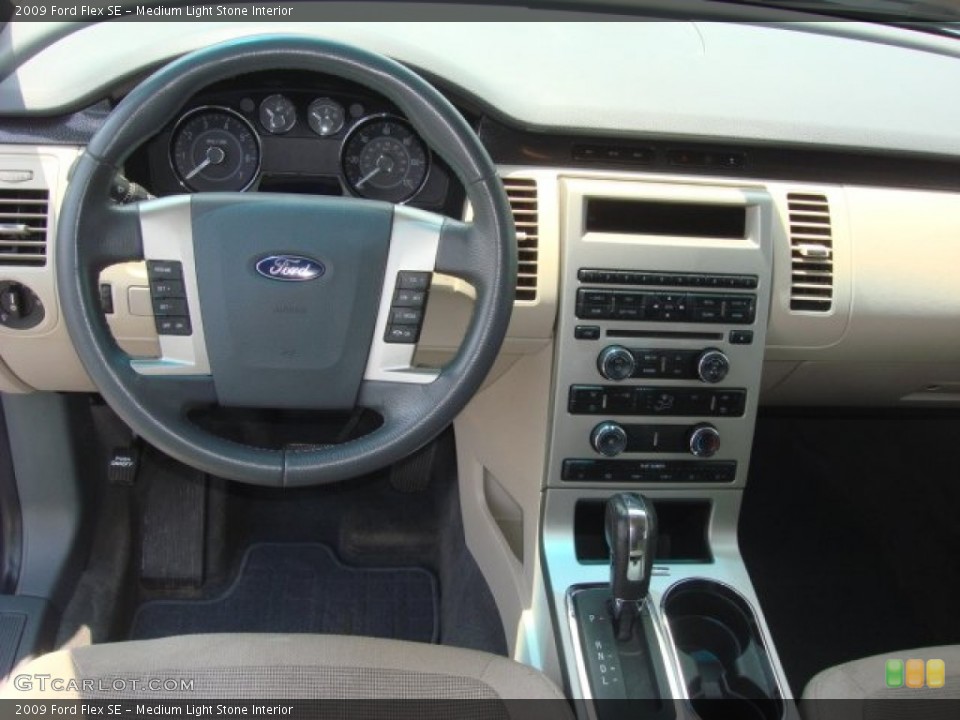 Medium Light Stone Interior Dashboard for the 2009 Ford Flex SE #68915511