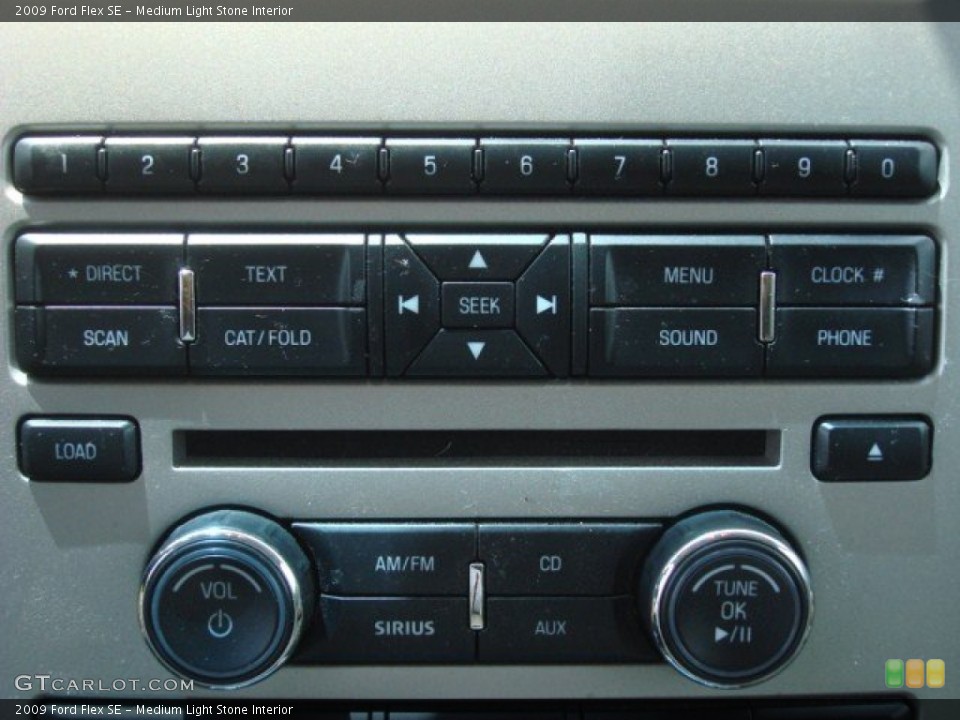 Medium Light Stone Interior Controls for the 2009 Ford Flex SE #68915574