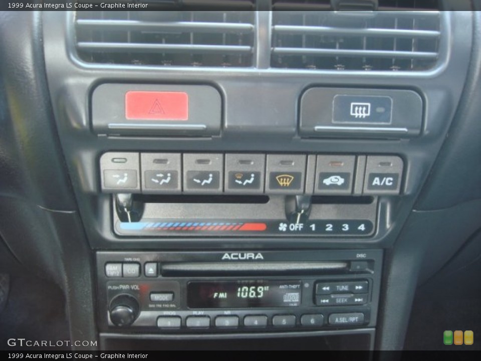 Graphite Interior Controls for the 1999 Acura Integra LS Coupe #68916728