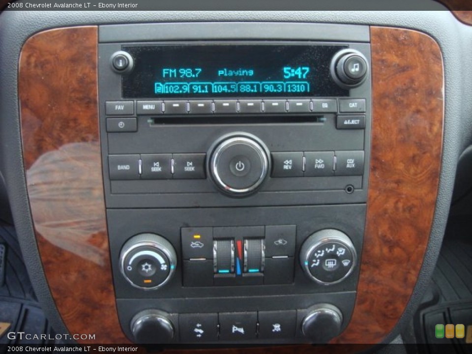 Ebony Interior Controls for the 2008 Chevrolet Avalanche LT #68916828