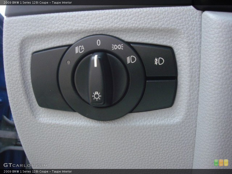 Taupe Interior Controls for the 2009 BMW 1 Series 128i Coupe #68917341