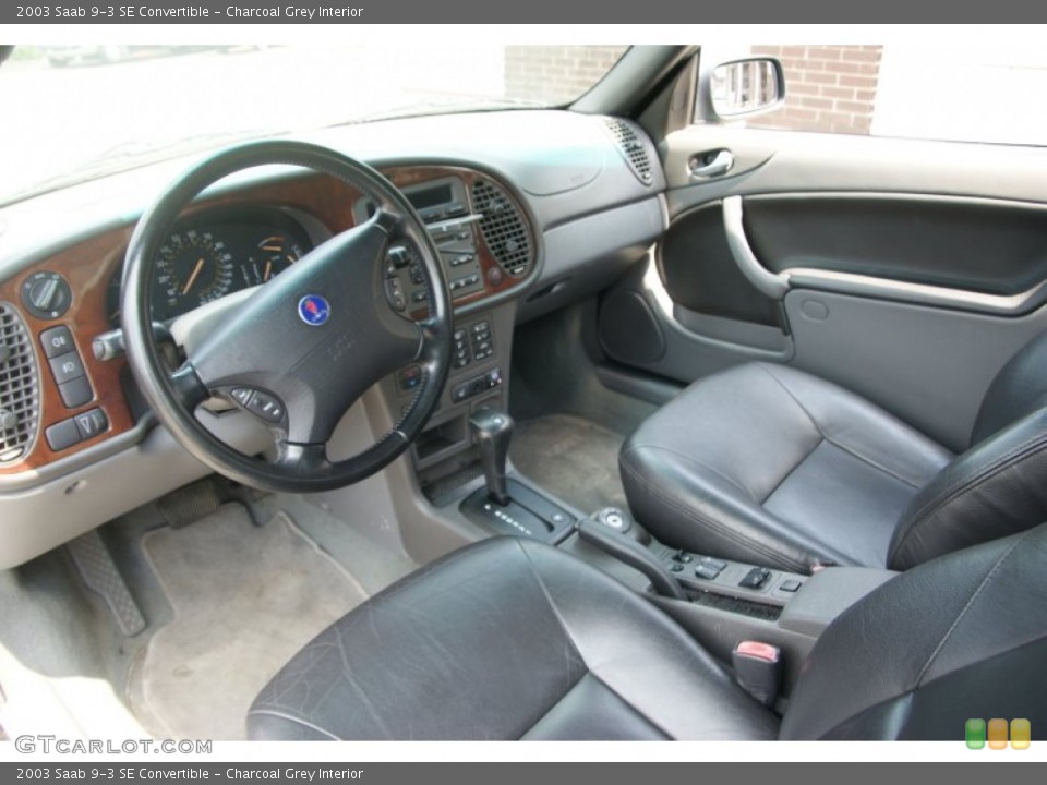 Charcoal Grey 2003 Saab 9-3 Interiors