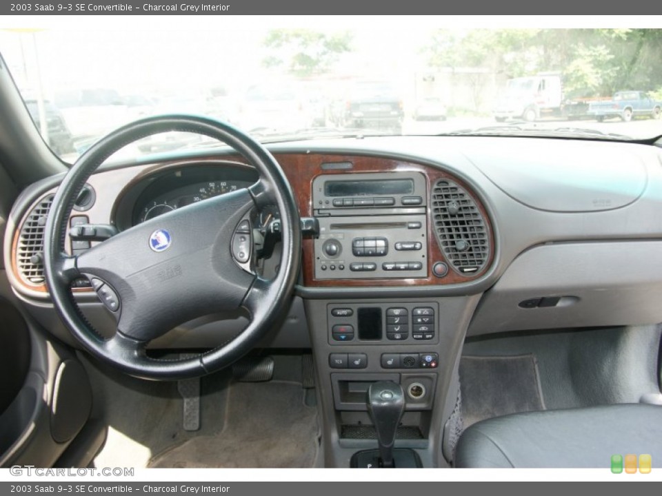 Charcoal Grey Interior Dashboard for the 2003 Saab 9-3 SE Convertible #68917596