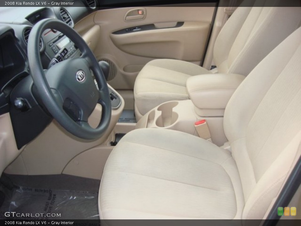 Gray 2008 Kia Rondo Interiors