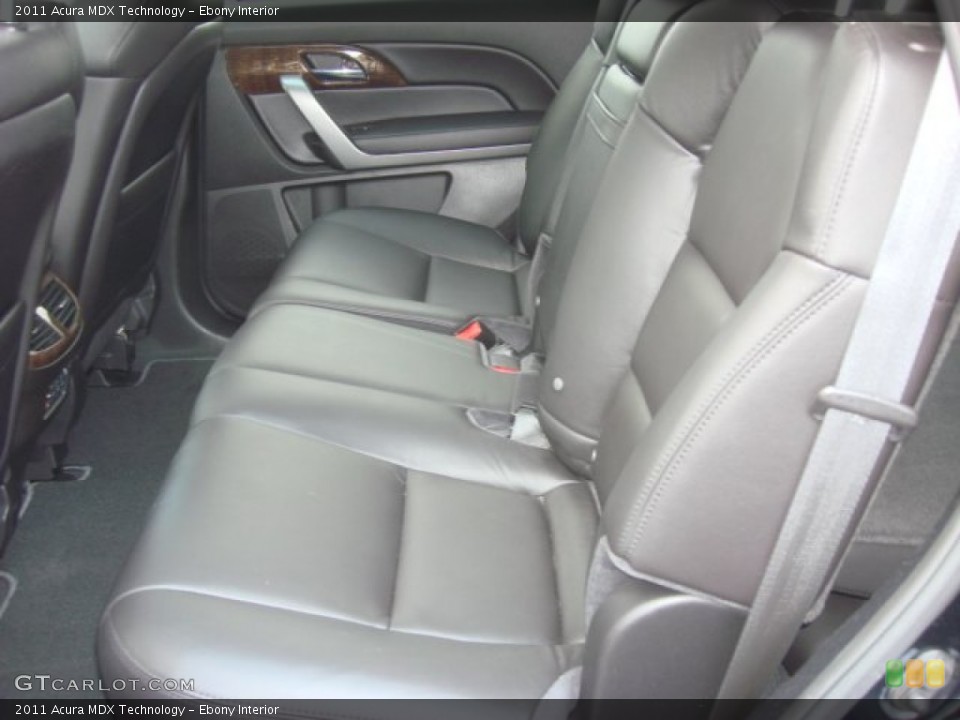 Ebony Interior Rear Seat for the 2011 Acura MDX Technology #68917860