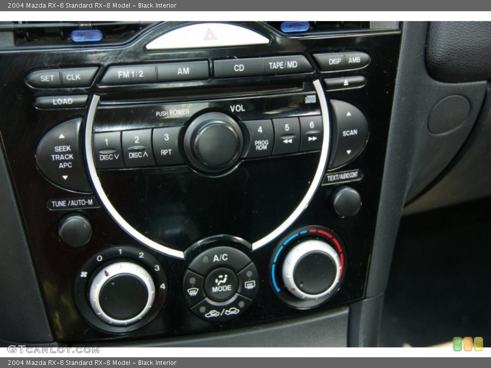 Black Interior Controls for the 2004 Mazda RX-8  #68918165