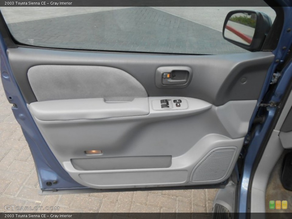 Gray Interior Door Panel for the 2003 Toyota Sienna CE #68920860