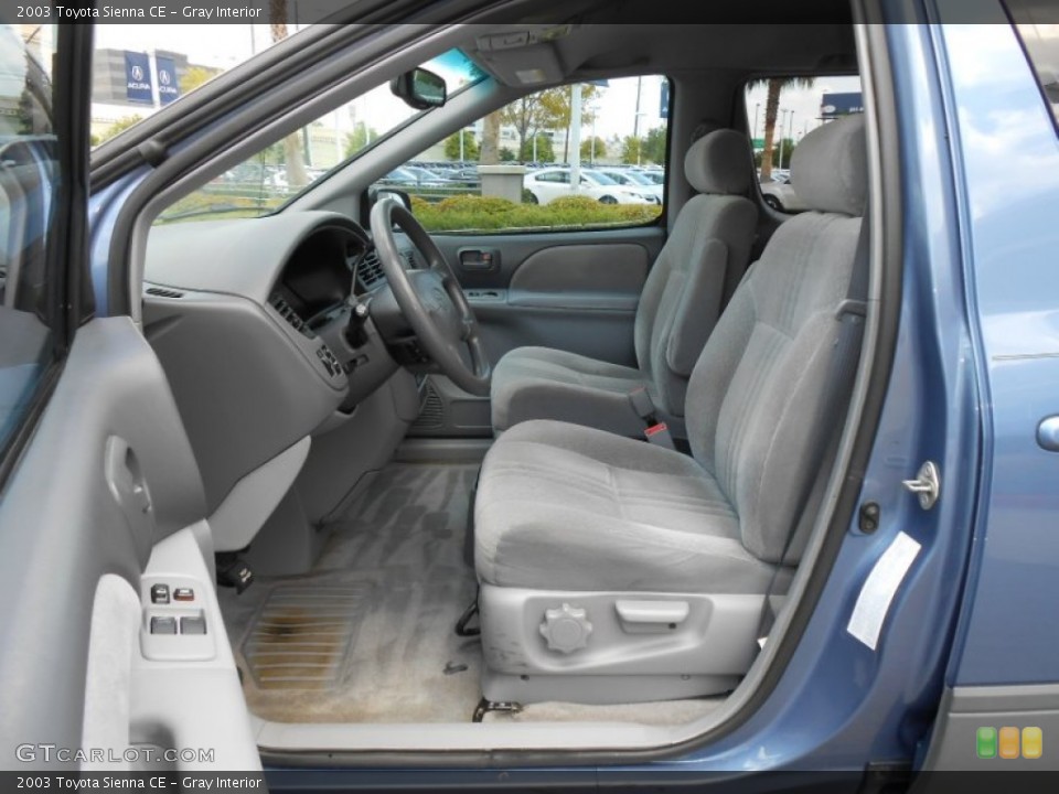 Gray 2003 Toyota Sienna Interiors