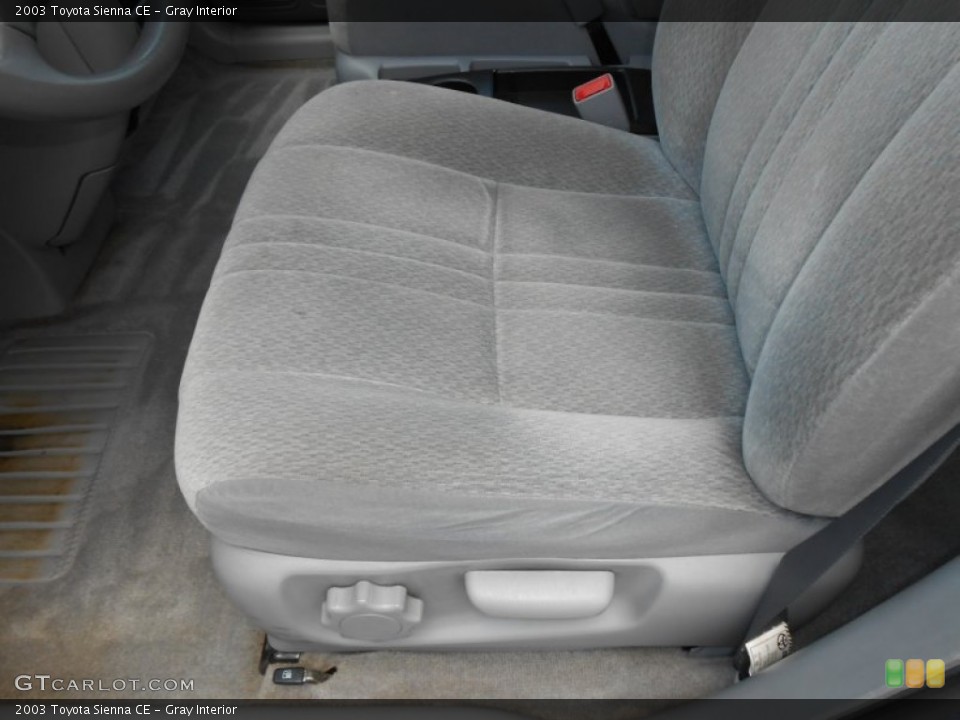 Gray Interior Front Seat for the 2003 Toyota Sienna CE #68920875