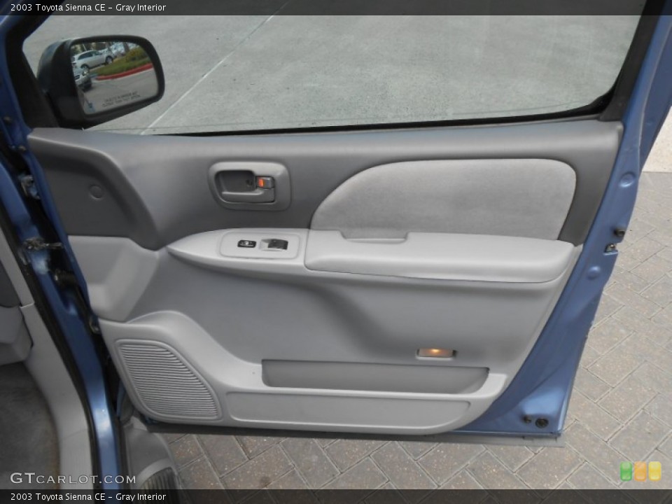 Gray Interior Door Panel for the 2003 Toyota Sienna CE #68920884