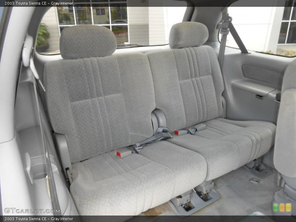 Gray Interior Rear Seat for the 2003 Toyota Sienna CE #68920917