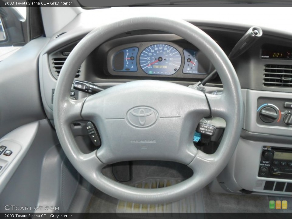 Gray Interior Steering Wheel for the 2003 Toyota Sienna CE #68920935