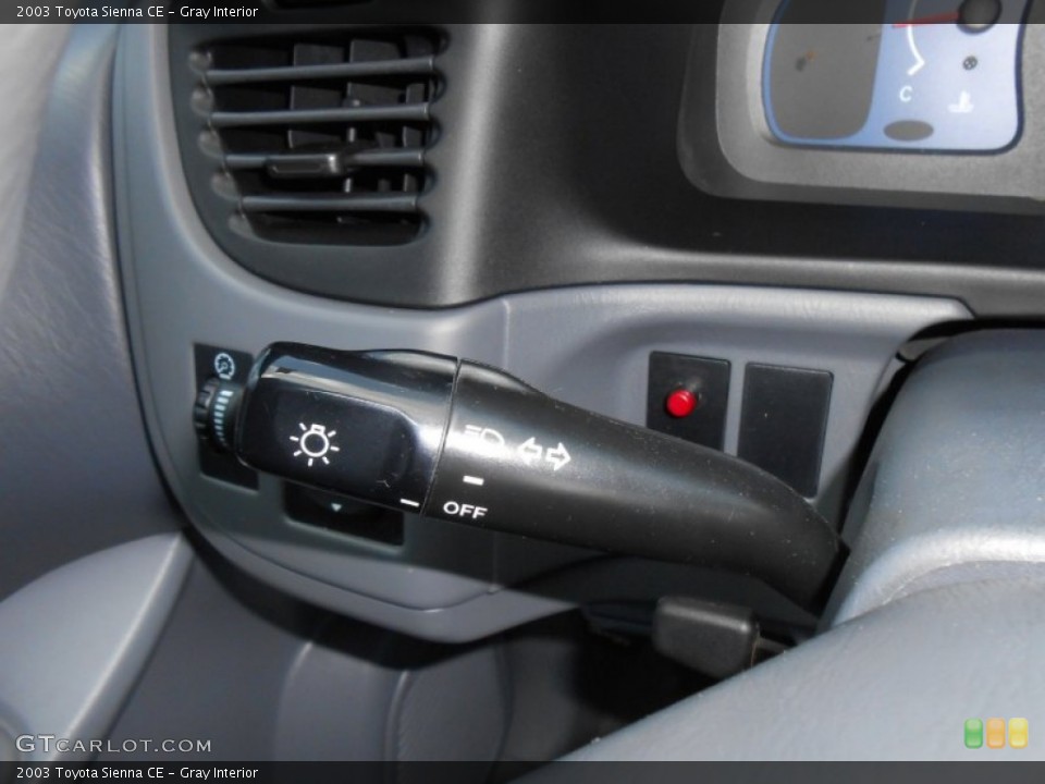 Gray Interior Controls for the 2003 Toyota Sienna CE #68920959