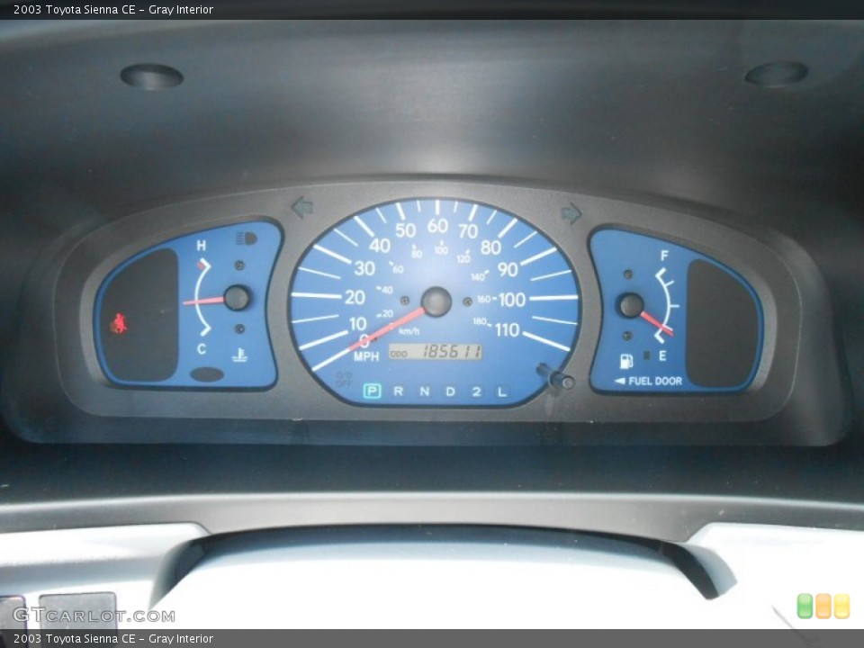 Gray Interior Gauges for the 2003 Toyota Sienna CE #68920995