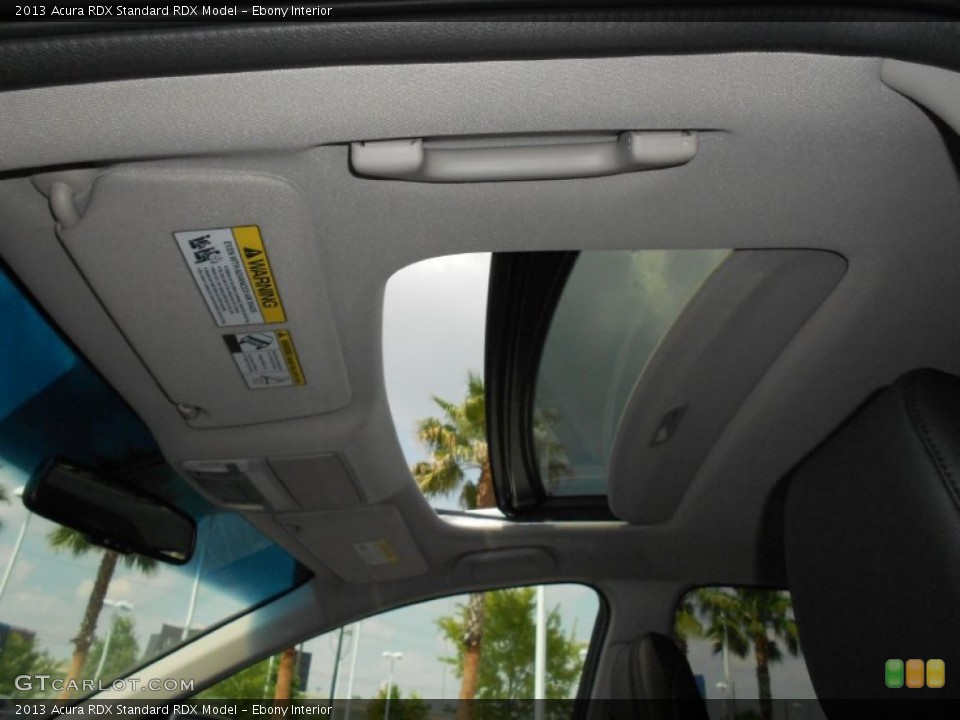 Ebony Interior Sunroof for the 2013 Acura RDX  #68921631