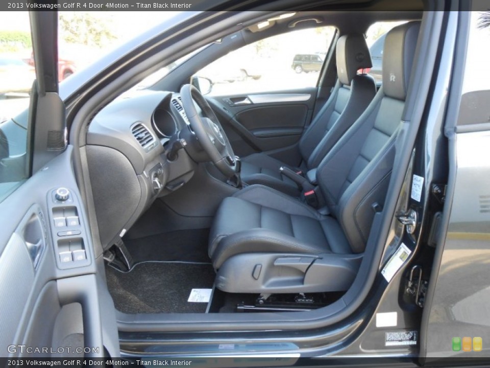 Titan Black Interior Prime Interior for the 2013 Volkswagen Golf R 4 Door 4Motion #68921739
