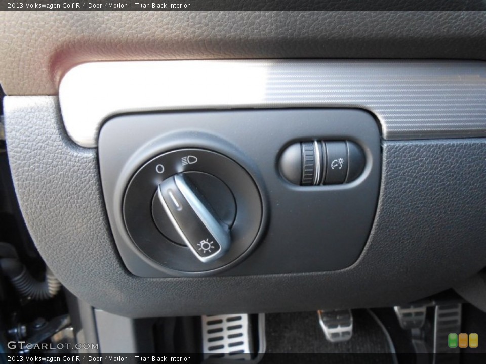 Titan Black Interior Controls for the 2013 Volkswagen Golf R 4 Door 4Motion #68921832