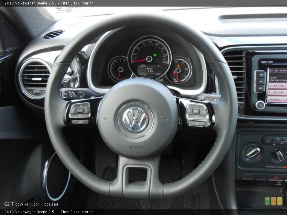 Titan Black Interior Steering Wheel for the 2013 Volkswagen Beetle 2.5L #68922437