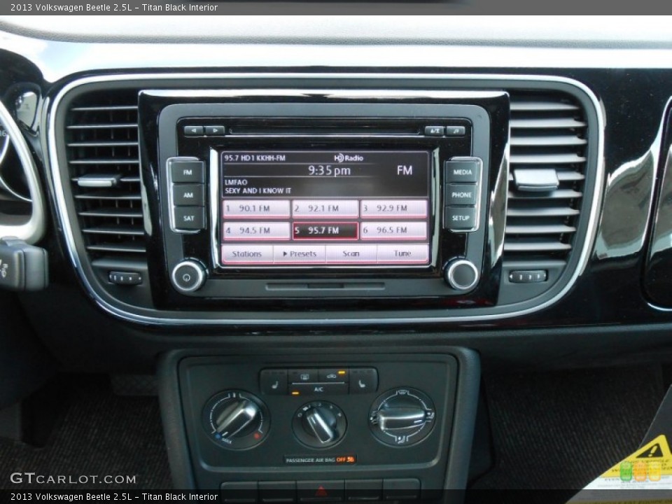 Titan Black Interior Controls for the 2013 Volkswagen Beetle 2.5L #68922444
