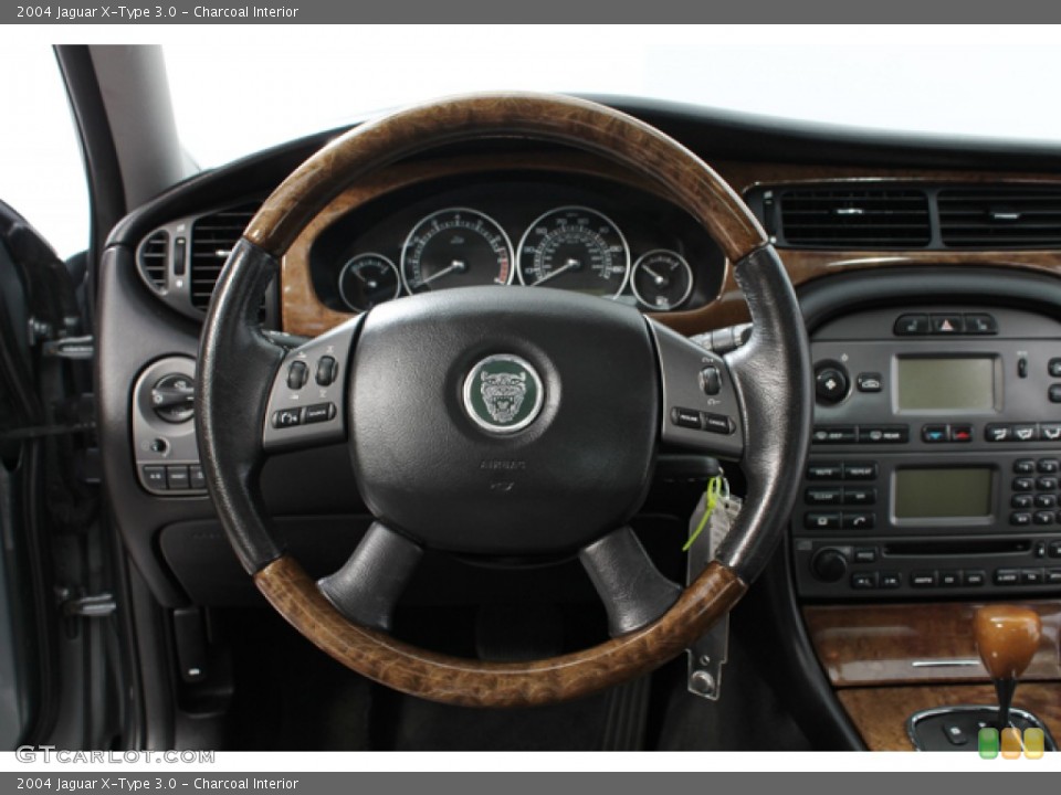 Charcoal Interior Steering Wheel for the 2004 Jaguar X-Type 3.0 #68925987