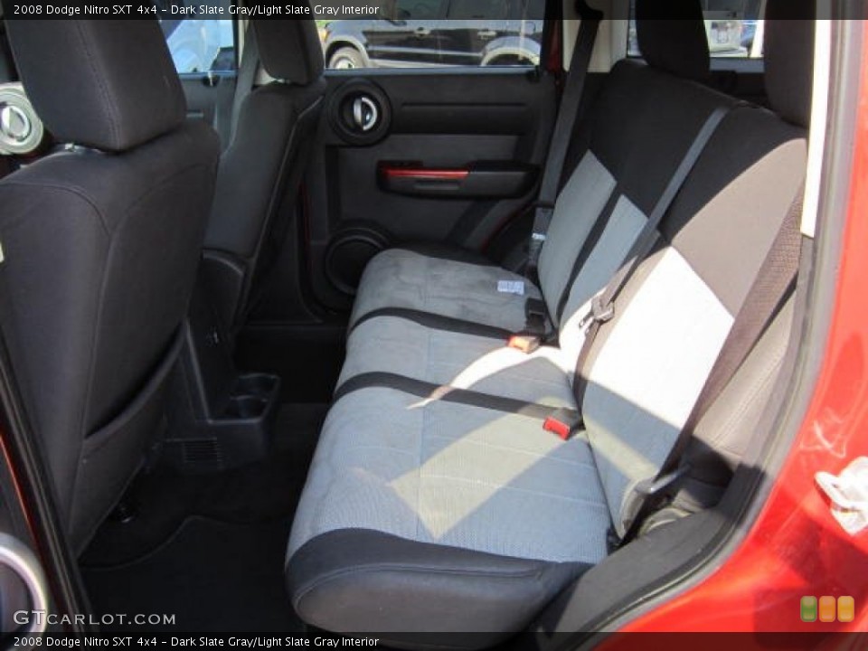 Dark Slate Gray/Light Slate Gray Interior Rear Seat for the 2008 Dodge Nitro SXT 4x4 #68927913