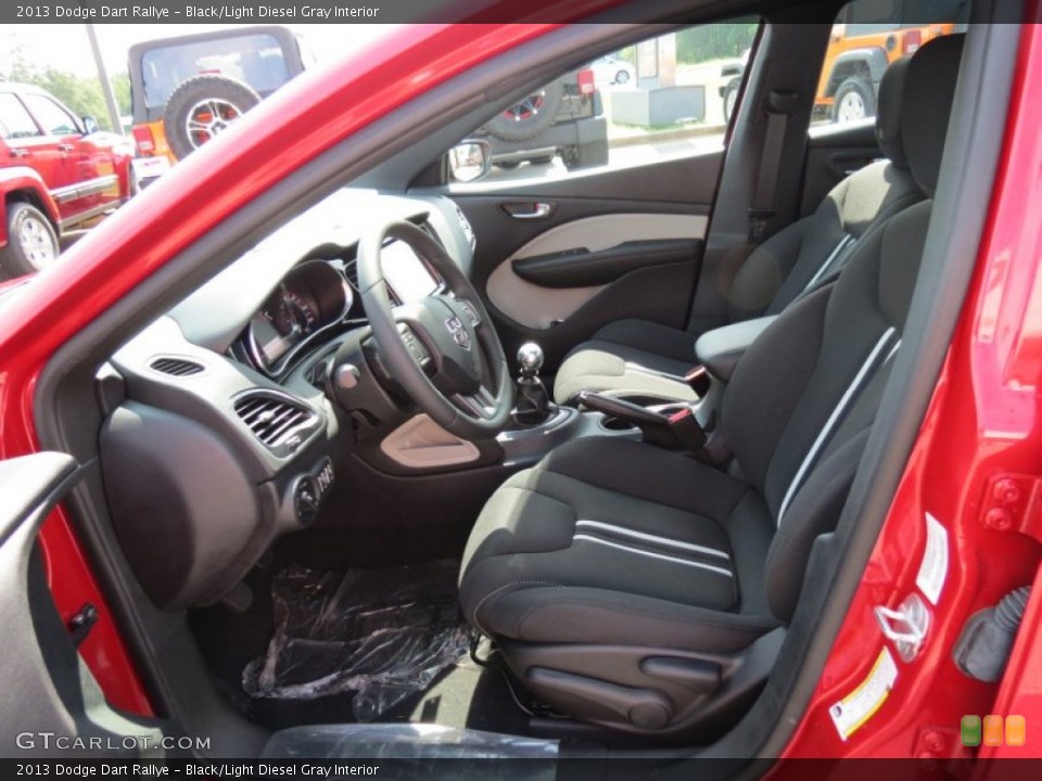 Black/Light Diesel Gray Interior Photo for the 2013 Dodge Dart Rallye #68929857