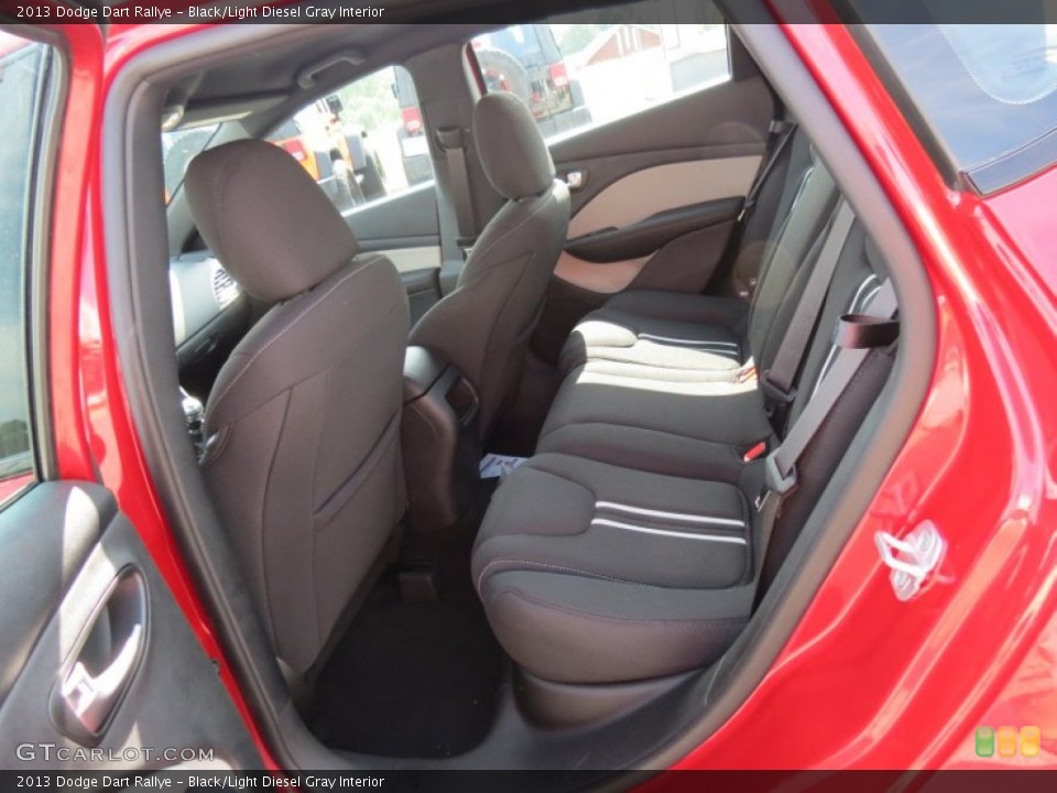 Black/Light Diesel Gray Interior Rear Seat for the 2013 Dodge Dart Rallye #68929887