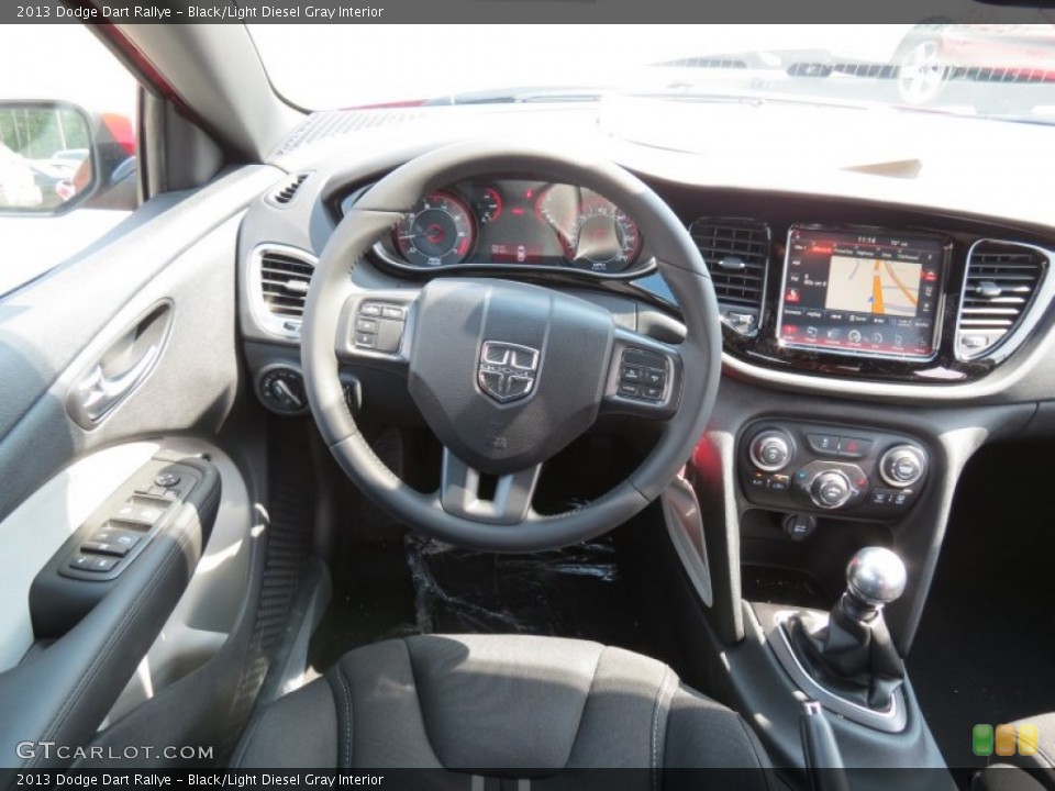 Black/Light Diesel Gray Interior Steering Wheel for the 2013 Dodge Dart Rallye #68929921
