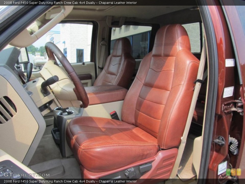 Chaparral Leather Interior Front Seat for the 2008 Ford F450 Super Duty King Ranch Crew Cab 4x4 Dually #68930970