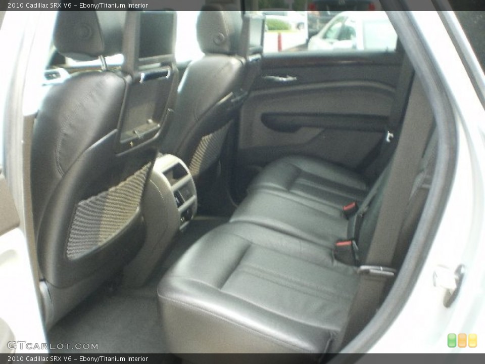 Ebony/Titanium Interior Rear Seat for the 2010 Cadillac SRX V6 #68933922