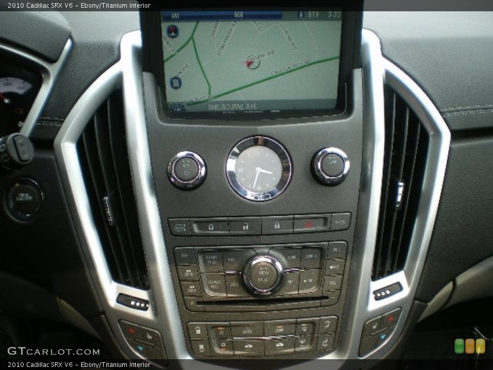 Ebony/Titanium Interior Controls for the 2010 Cadillac SRX V6 #68934036