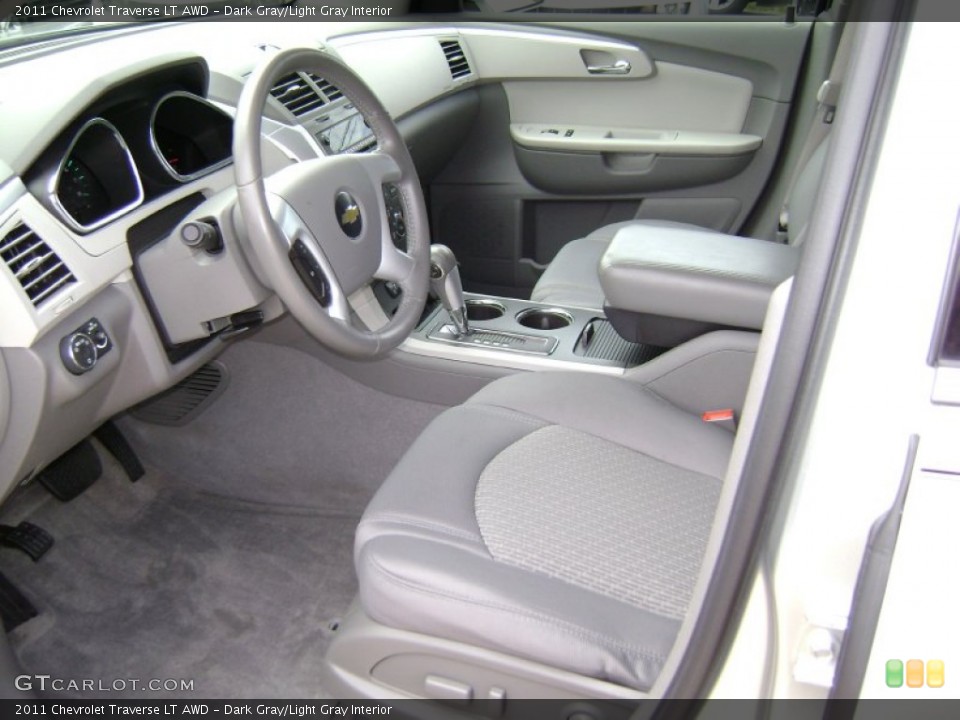 Dark Gray/Light Gray Interior Photo for the 2011 Chevrolet Traverse LT AWD #68934114