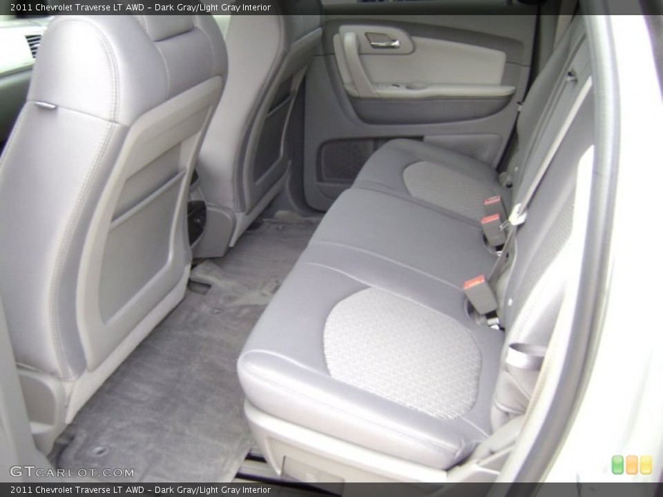 Dark Gray/Light Gray Interior Rear Seat for the 2011 Chevrolet Traverse LT AWD #68934123