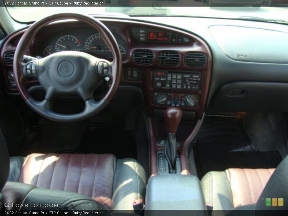 Ruby Red Interior Dashboard for the 2002 Pontiac Grand Prix GTP Coupe #68934930