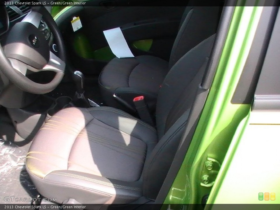 Green/Green Interior Front Seat for the 2013 Chevrolet Spark LS #68935453