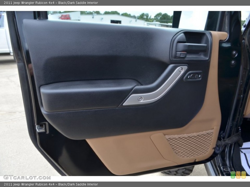 Black/Dark Saddle Interior Door Panel for the 2011 Jeep Wrangler Rubicon 4x4 #68936385