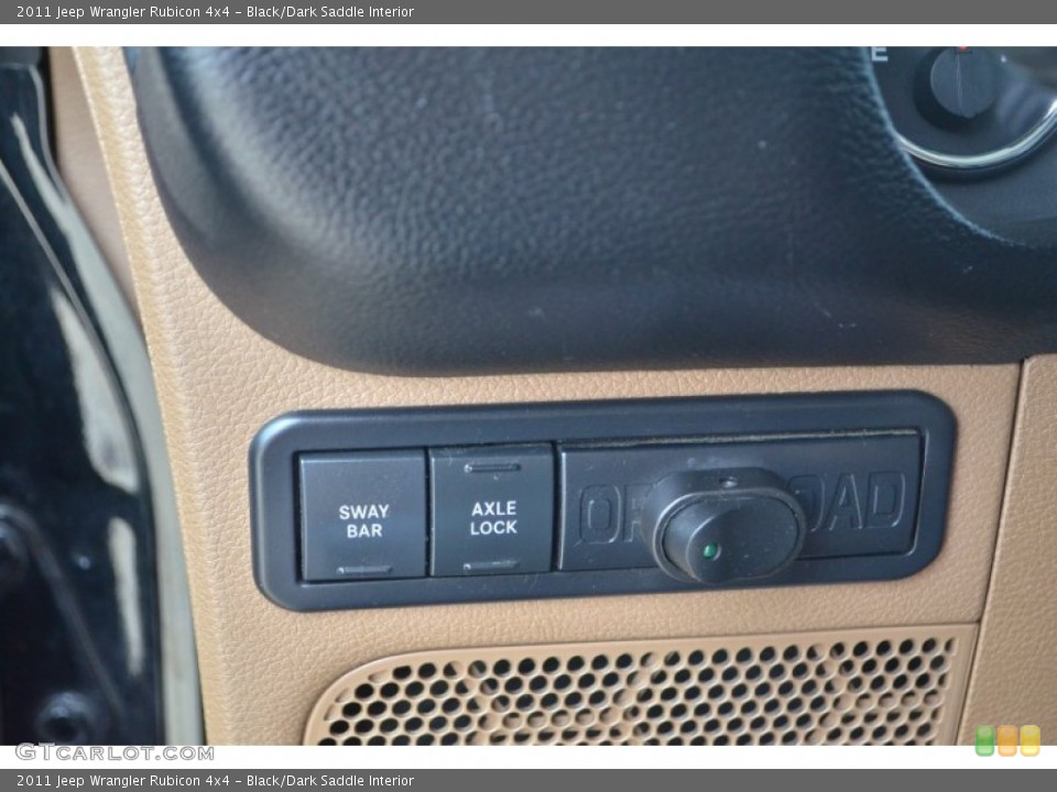 Black/Dark Saddle Interior Controls for the 2011 Jeep Wrangler Rubicon 4x4 #68936532