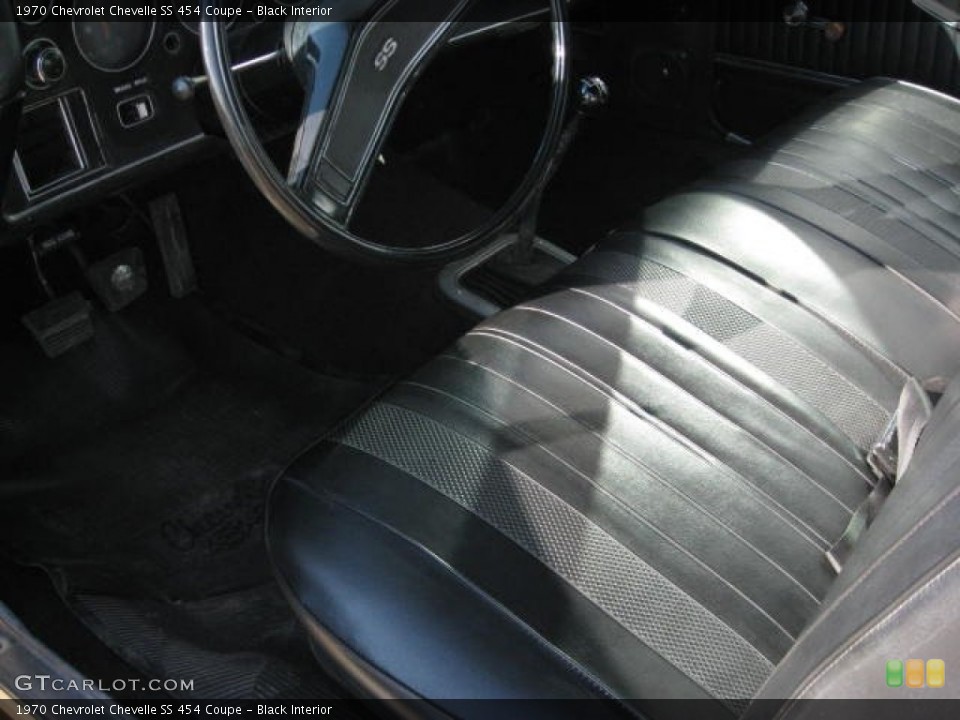 Black Interior Photo for the 1970 Chevrolet Chevelle SS 454 Coupe #68937297