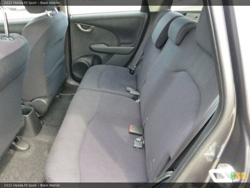 Black Interior Rear Seat for the 2012 Honda Fit Sport #68937513