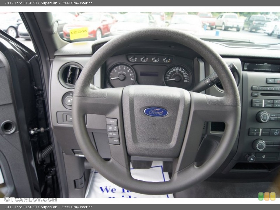 Steel Gray Interior Steering Wheel for the 2012 Ford F150 STX SuperCab #68939256