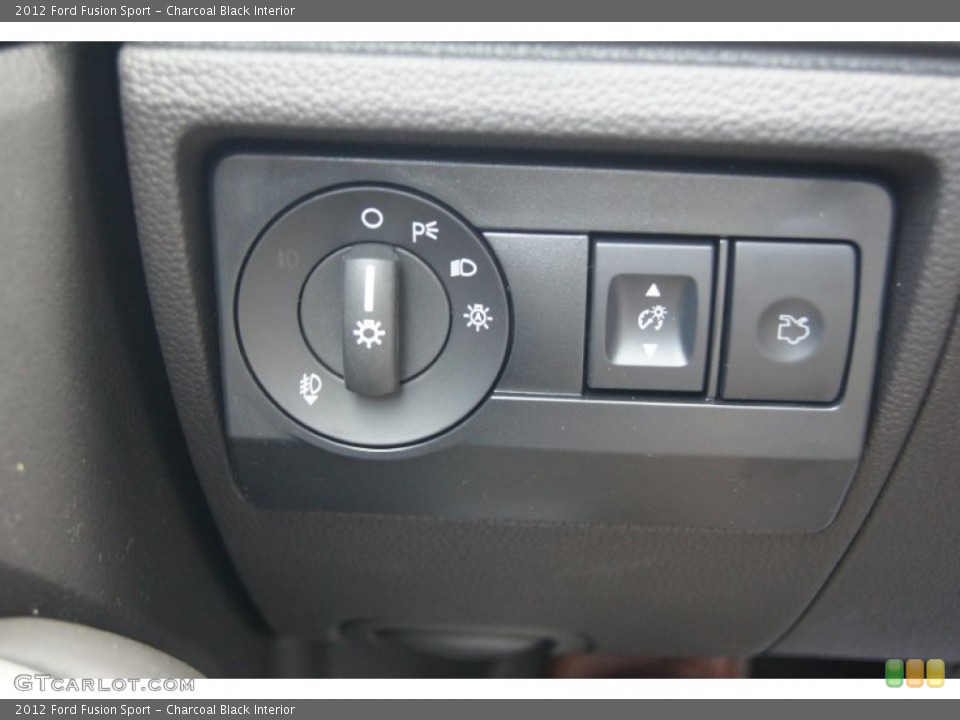 Charcoal Black Interior Controls for the 2012 Ford Fusion Sport #68939477