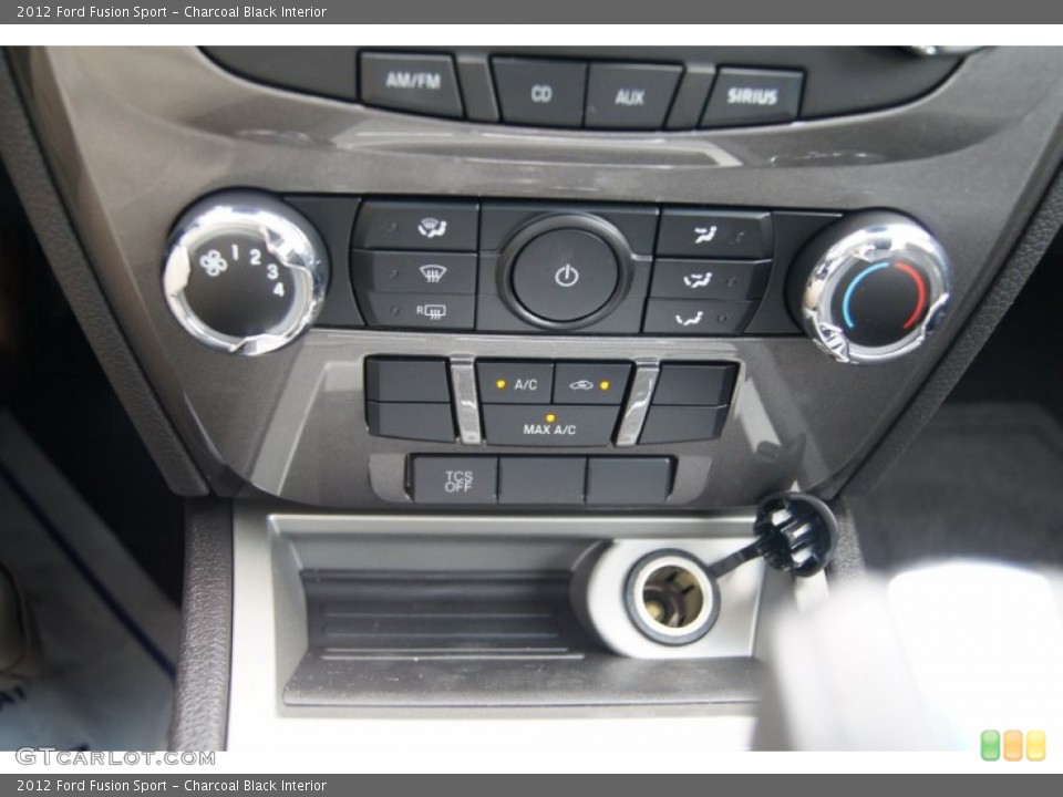 Charcoal Black Interior Controls for the 2012 Ford Fusion Sport #68939538