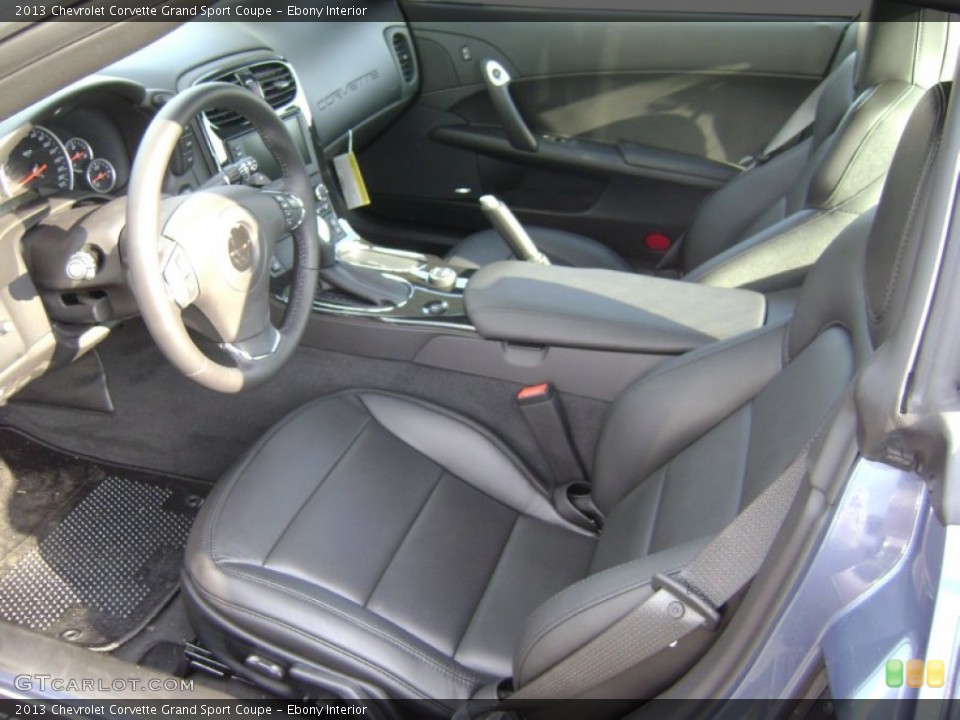 Ebony Interior Photo for the 2013 Chevrolet Corvette Grand Sport Coupe #68941554