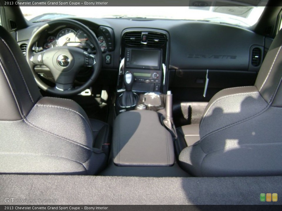 Ebony Interior Dashboard for the 2013 Chevrolet Corvette Grand Sport Coupe #68941563