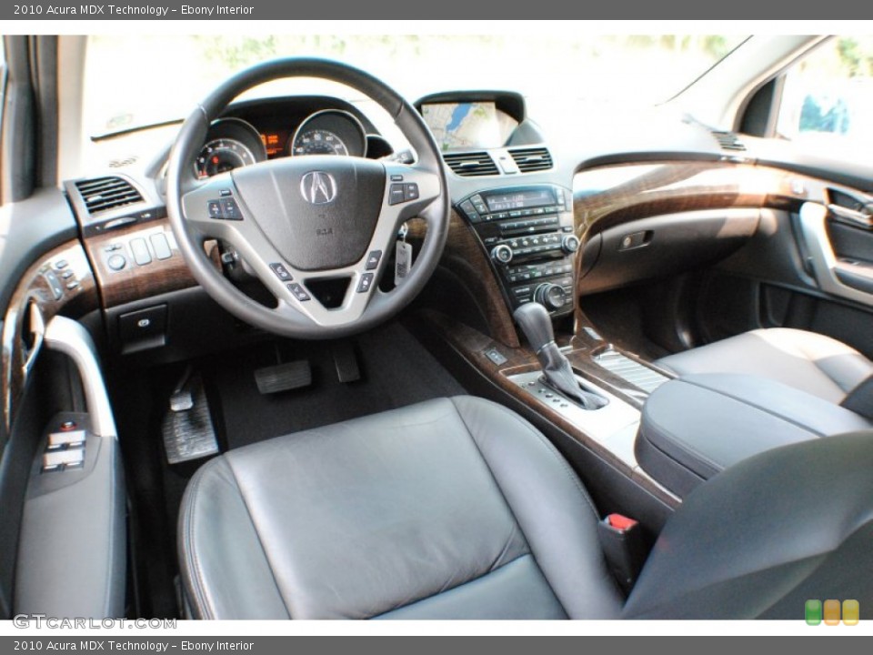 Ebony Interior Prime Interior for the 2010 Acura MDX Technology #68942751
